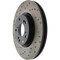 Centric Parts Sport Cross Drilled Brake Rotor, 128.40057R 128.40057R - alternate 5